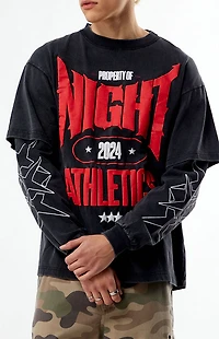 Nightlab Gym 2fer Long Sleeve Puff Graphic T-Shirt