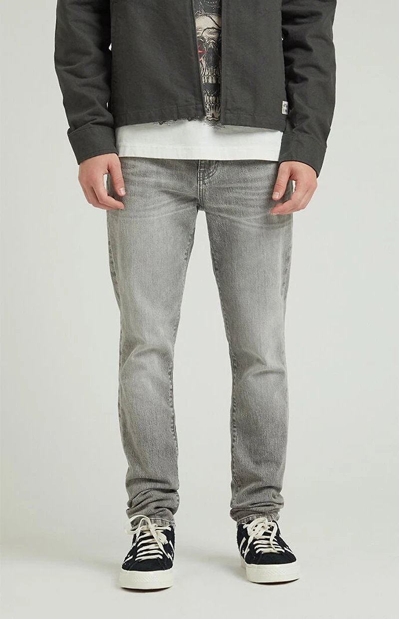 Pacsun Bryce Stacked Skinny Jeans Stretch Gray