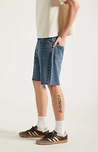 Pacsun Harrison Cutoff Baggy Jean Shorts Medium Blue