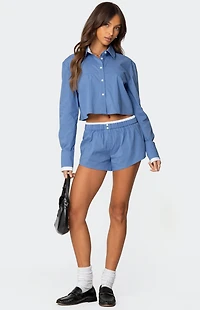 Edikted Danette Oversized Button Up Shirt