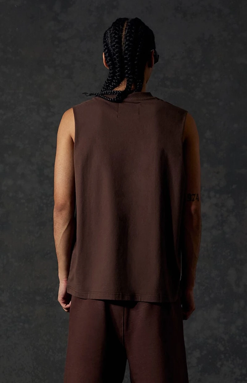 A.R.C. Brown Standard Cut Off Muscle T-Shirt