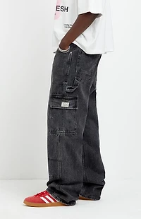 Pacsun Dylan Baggy Jeans Cargo Carpenter Faded Black