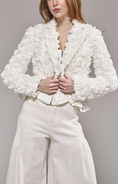 AZALEA WANG Rosette Blazer