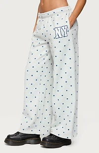 Edikted NY Babe Polka Dot Sweatpants