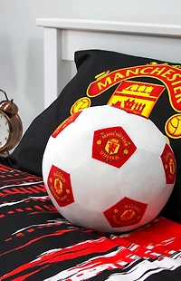 Manchester United FC 3D Fluffy Stuffed Toy Soccer Ball Cushion