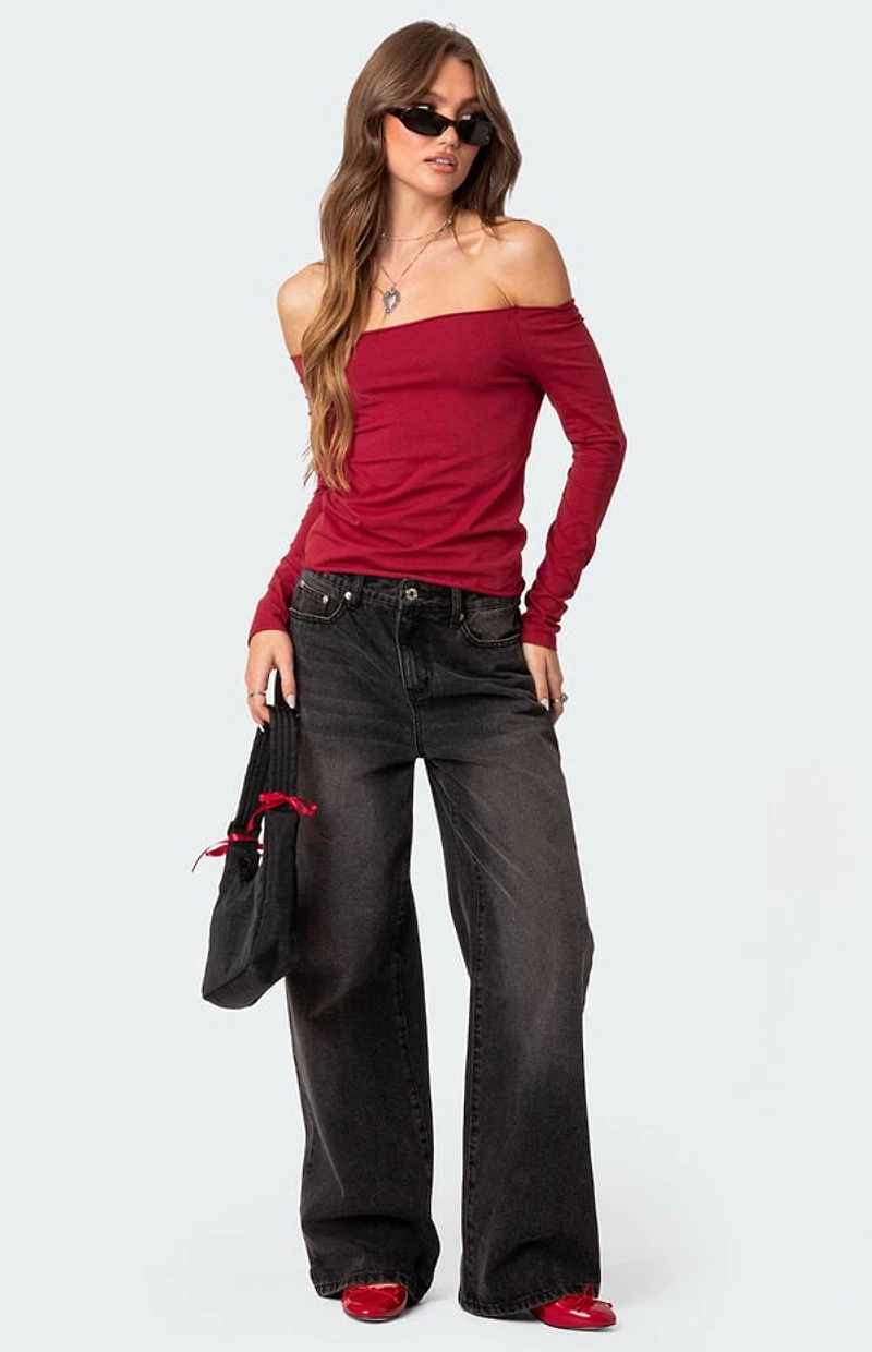 Edikted Baldwin Off Shoulder Top