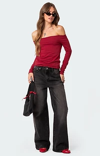 Edikted Baldwin Off Shoulder Top