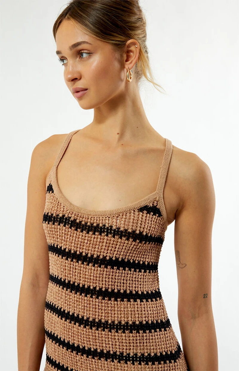Rhythm Sol Stripe Knit Maxi Dress