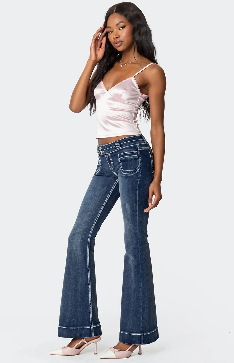 Edikted Amelie Satin Effect Tank Top