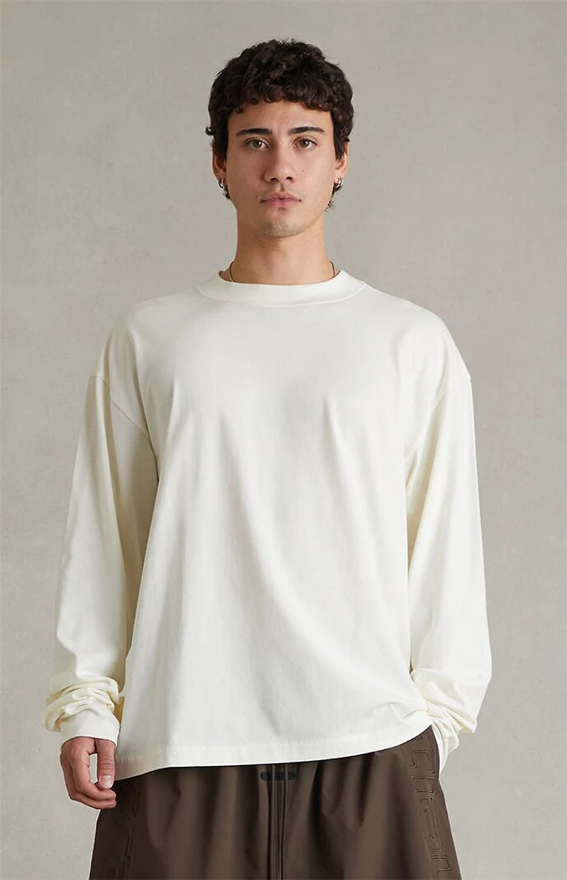 Fear of God ESSENTIALS Ivory Signature Long Sleeve T-Shirt