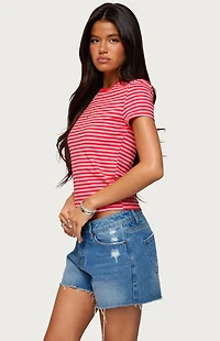 Edikted Nessie Striped T-Shirt