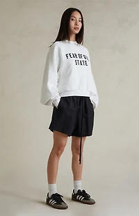 Fear of God ESSENTIALS Women's Jet Black Lounge Shorts