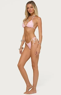 Edikted Naomey Sequin String Bikini Bottom