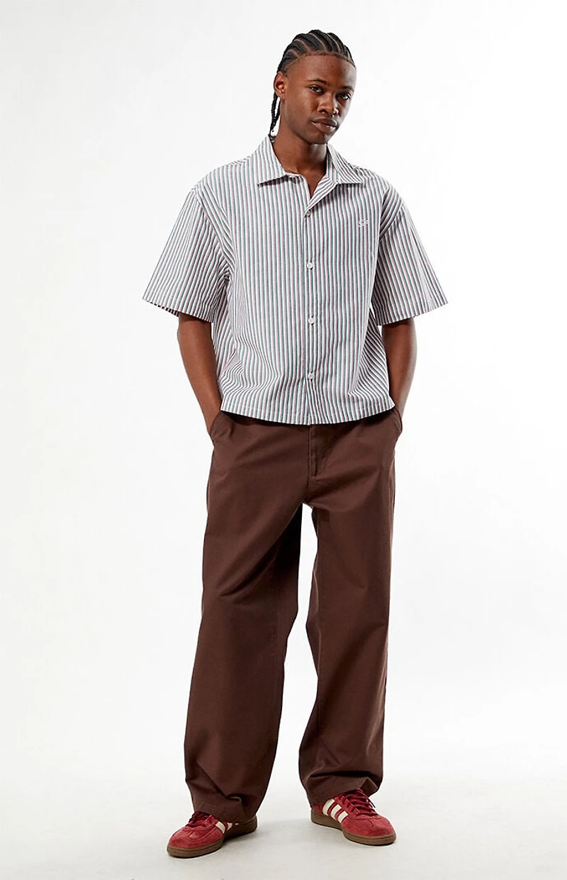 Pacsun Paseo Striped Camp Shirt