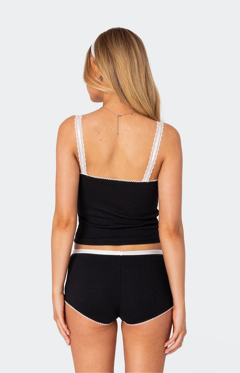 Edikted Mariana Pointelle Tank Top