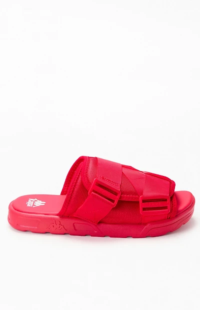 Kappa Red Authentic Bastian 1 Slide Sandals