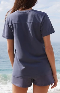 John Galt Blue 44 Seam T-Shirt