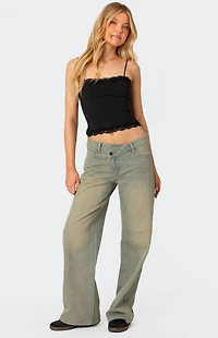 Edikted Cruella Lace Trim Tank Top