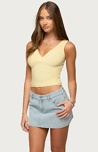 Edikted Beah Ribbed Knit Top