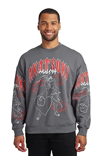 Naruto Akatsuki Kanji Crew Neck Sweatshirt