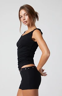 Third Charm Eyelet Micro Shorts