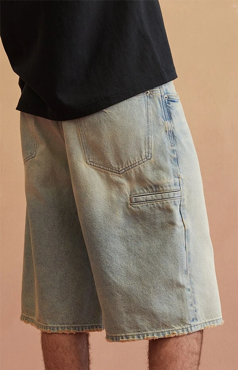 RARE DNM EDIT Light Blue Baggy Denim Shorts