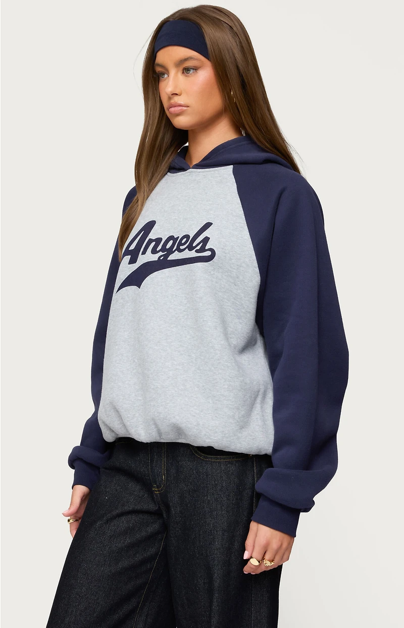 Edikted Angels Raglan Oversized Hoodie