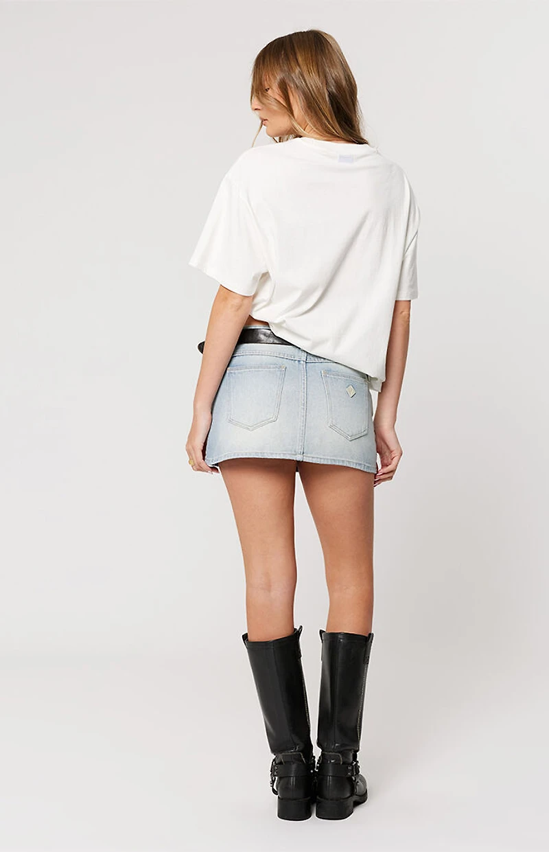 ABRAND Stella 99 Denim Mini Skirt