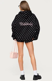 Edikted Chelsie Polka Dot Hoodie