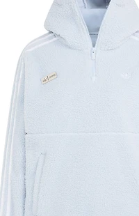 adidas Originals by JENNIE Light Blue Polar Fleece Pullover Hoodie