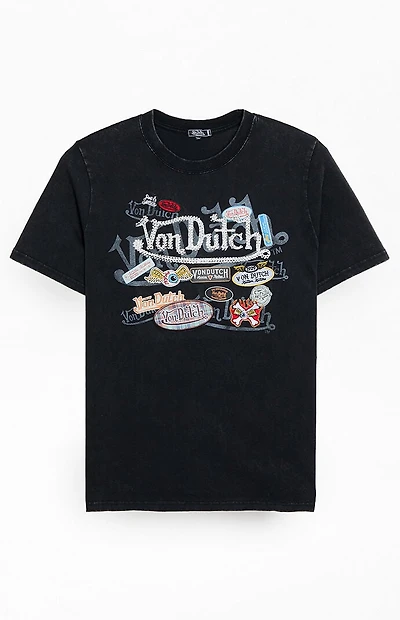 Von Dutch Patch Logo T-Shirt