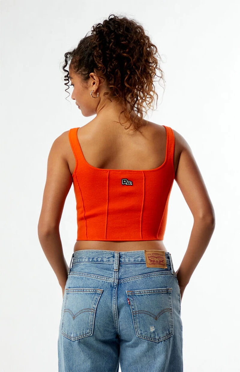 HYPE & VICE Florida Gators Knit Corset Top