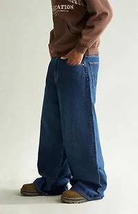 Pacsun Ryder Ultra Baggy Jeans Dark Blue