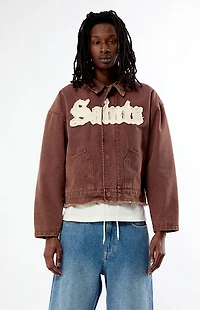 Pacsun Saints Raw Applique Gas Jacket