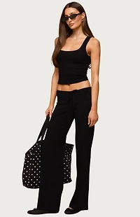 Edikted Linda Ribbed Scoop Neck Tank Top