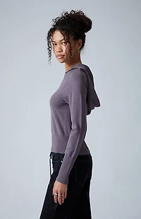 Third Charm Riley Knit Hoodie