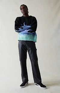 Pacsun Straight Carpenter Faux Leather Pants