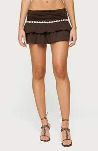 Edikted Katarina Ruffle Mini Skirt