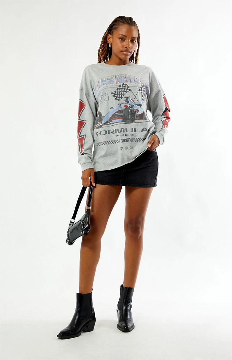 Formula 1 x Pacsun Las Vegas Lights Out Long Sleeve Oversized T-Shirt