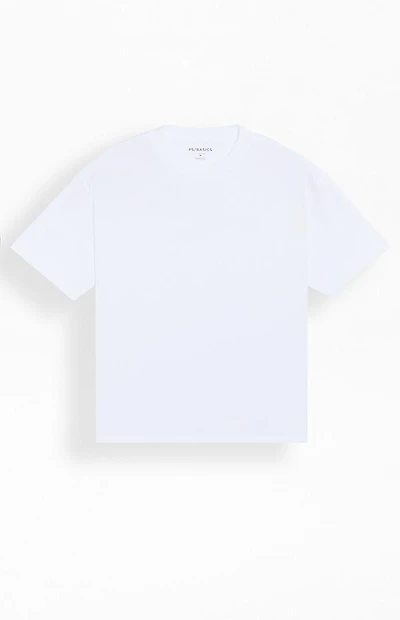 PS Basics White Basic Oversized T-Shirt
