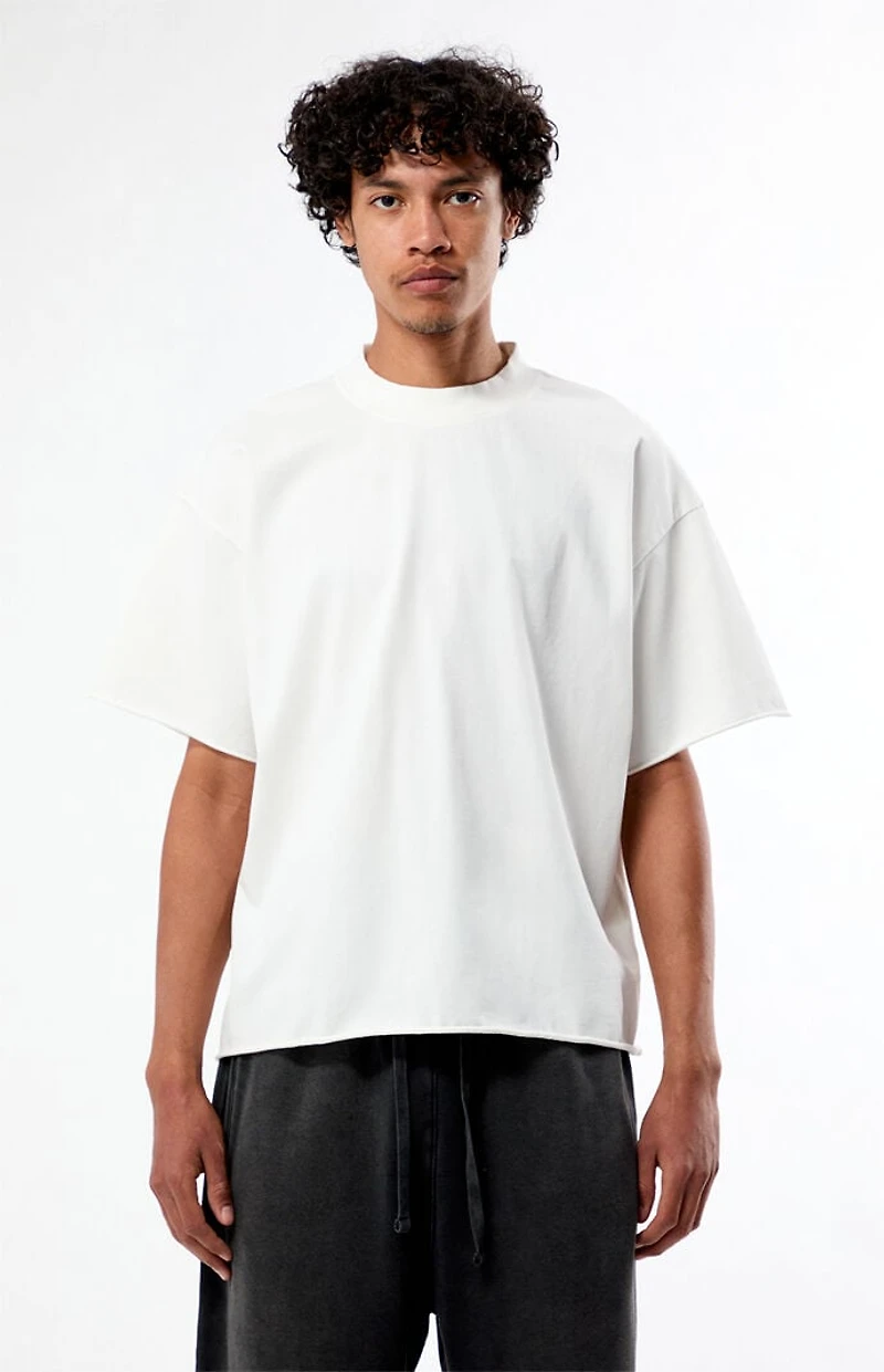 Pacsun White Heavyweight Cropped T-Shirt