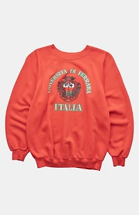 PS VINTAGE 80s Universita Di Ferrara Italia Crew Neck Sweatshirt