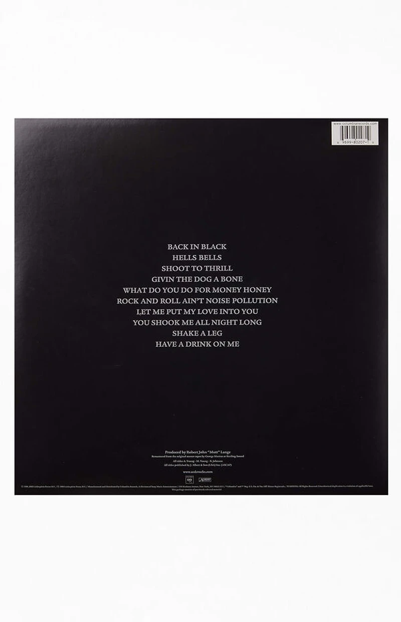 AC/DC Back In Black Vinyl Record