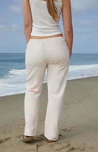 John Galt Pink Striped Anastasia Sweatpants