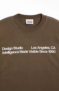 Pacsun Brown Design Studio T-Shirt