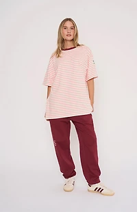THE MAYFAIR GROUP Come As You Are Striped Oversized T-Shirt