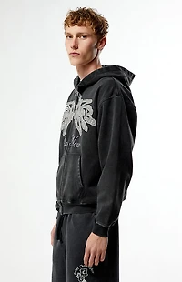 Pacsun Riot Now Raw Applique Full Zip Hoodie