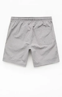 Pacsun Gray Collegiate 6.5" Swim Trunks