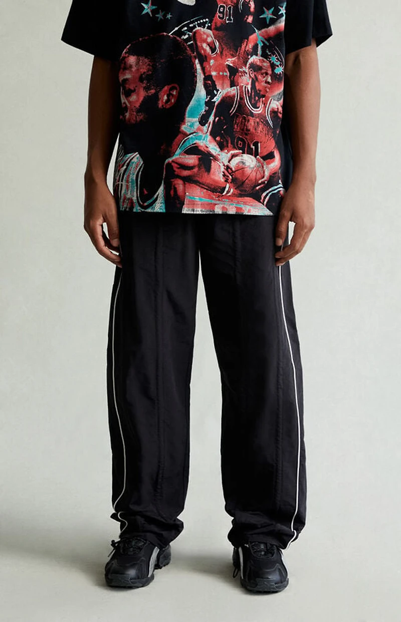 Pacsun Black Bolton Baggy Track Pants