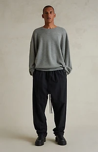 Fear of God ESSENTIALS Concrete Heather Merino Wool Crew Neck Sweater